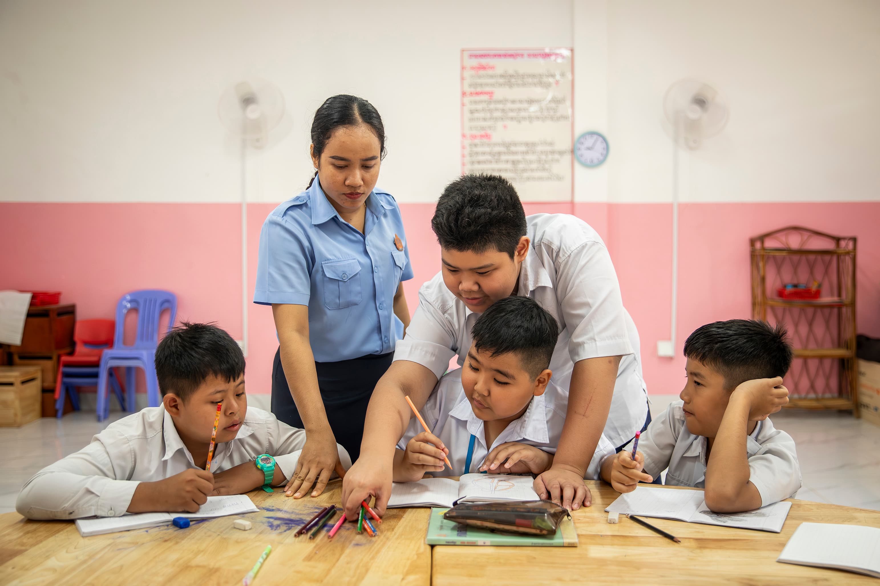 Education programs supporting underprivileged children with special needs